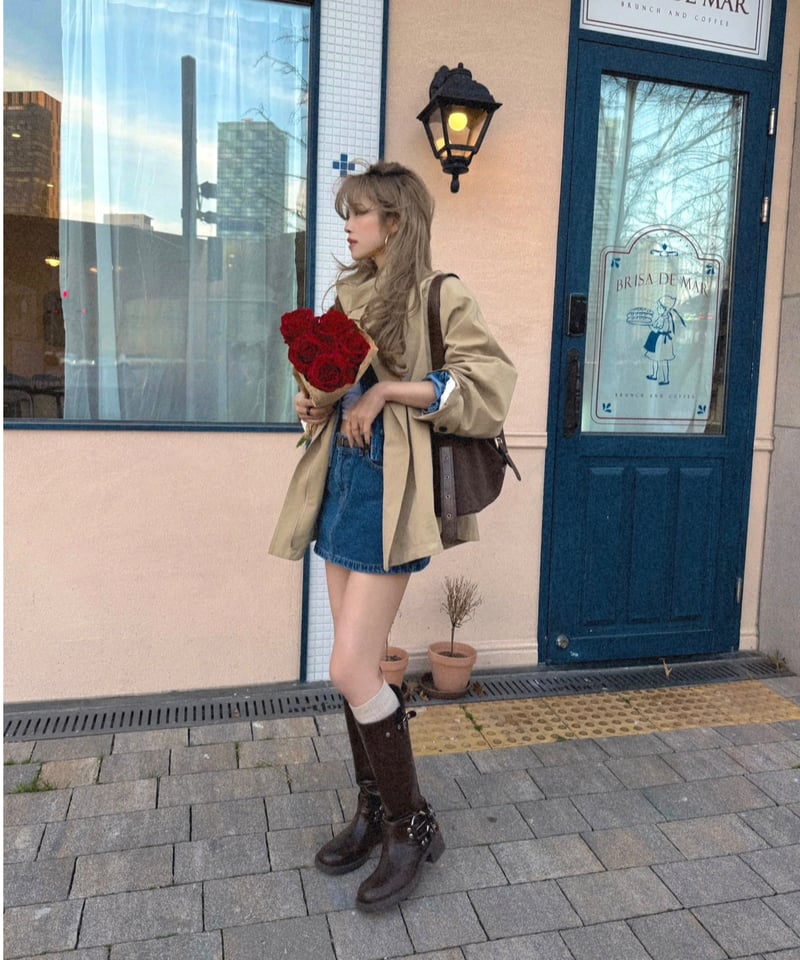 大人気再入荷】fril half trench | Nalm. 大人気再入荷】fril half trench | Nalm.
