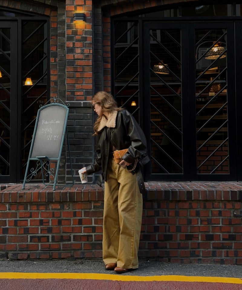 数量限定再入荷】Nalm. vintage leather jacket / dark br