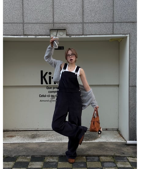 urban corduroy overalls / navy