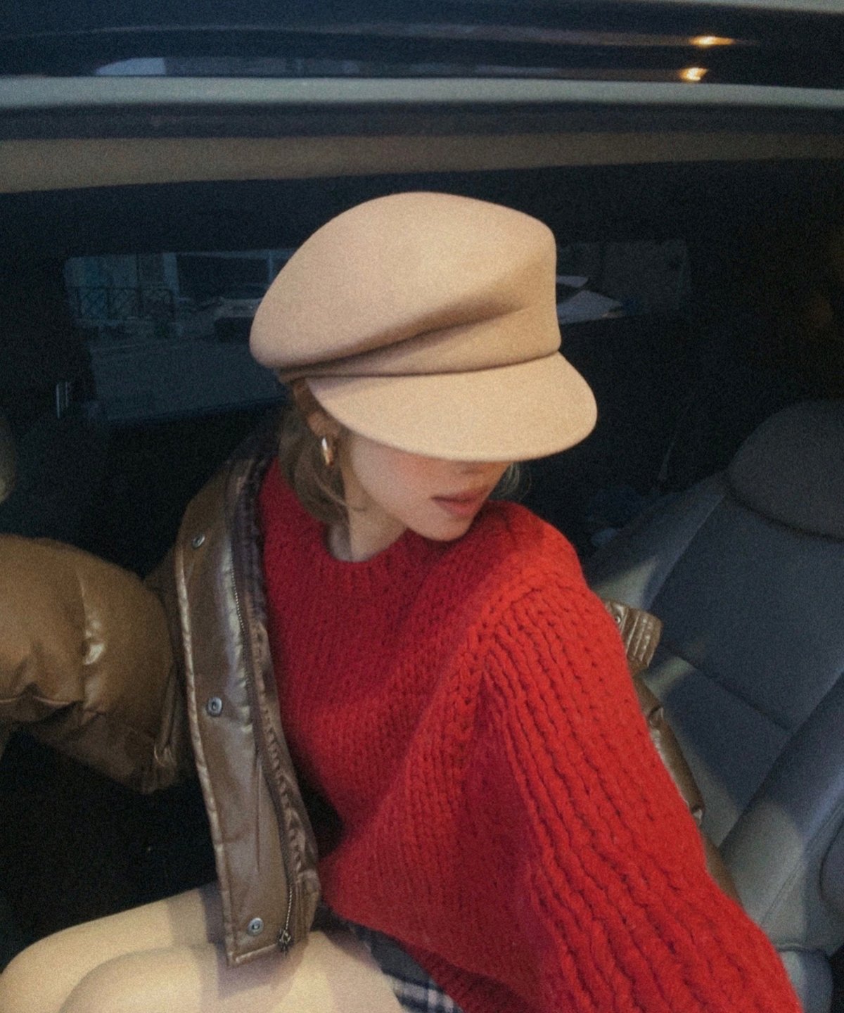 wool casquette / milk beige | Nalm.