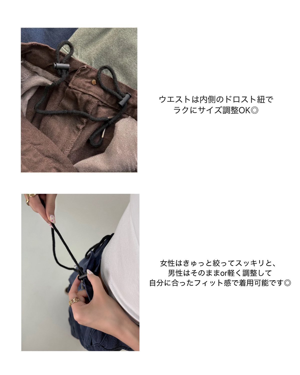 volu over cargo pants /brown | Nalm.