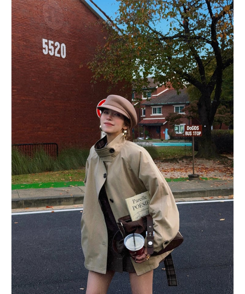 nalm. フリルハーフトレンチコート fril half trench 大人気再入荷】fril half trench | Nalm.