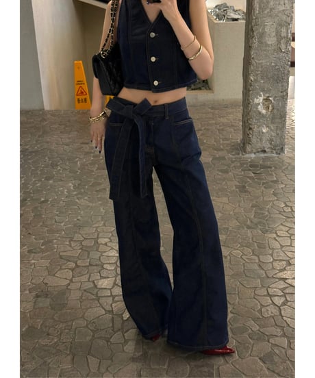 summer denim on denim set