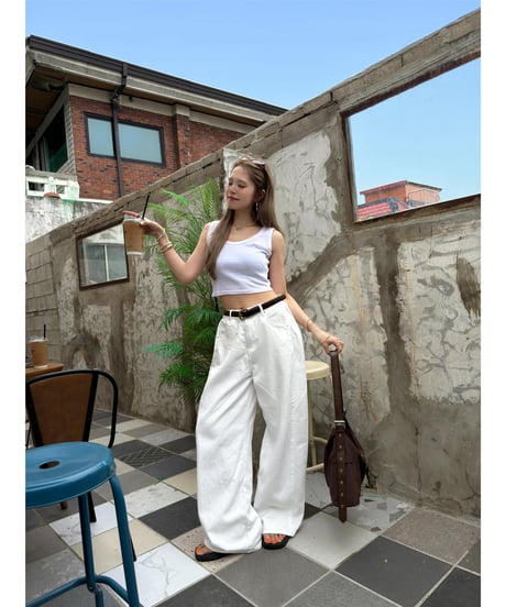 2way shift white denim