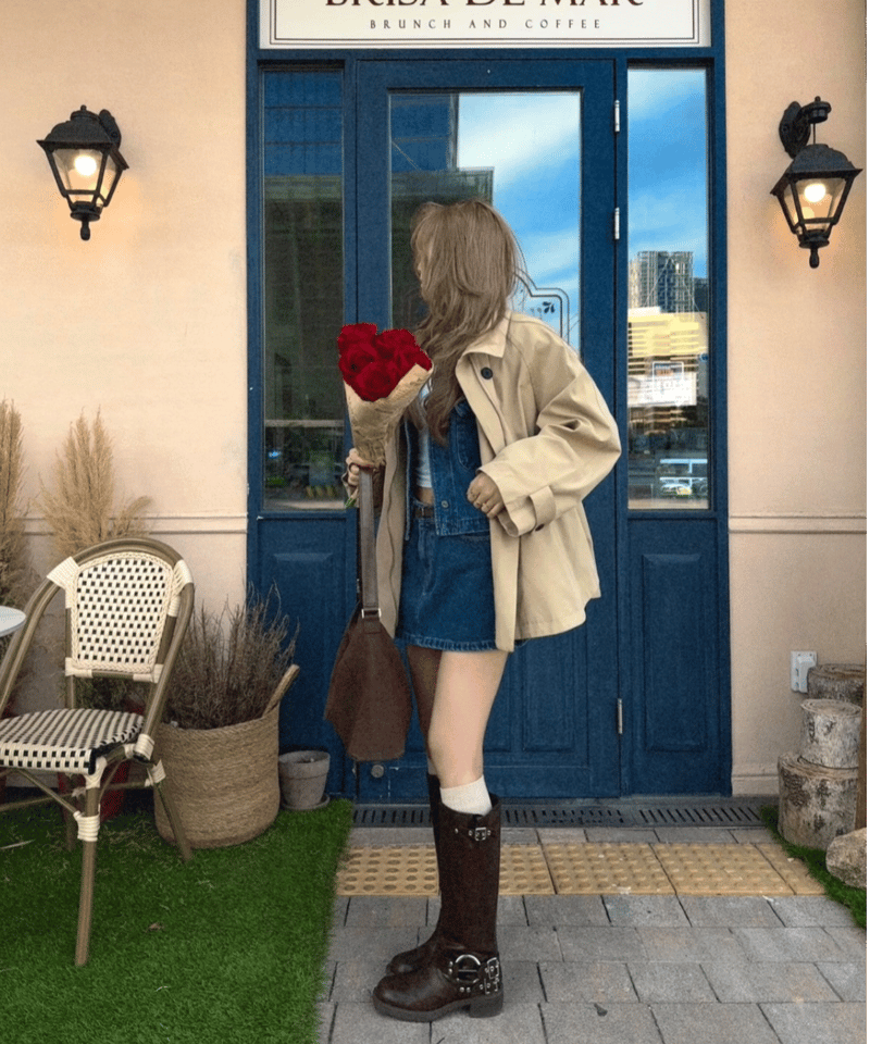 大人気再入荷】fril half trench | Nalm. 大人気再入荷】fril half trench | Nalm.