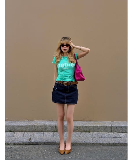 【7/14再入荷】 babie mini tee / sour mint