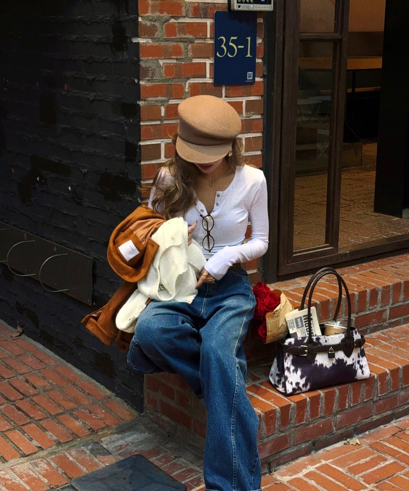 wool casquette / milk beige | Nalm.