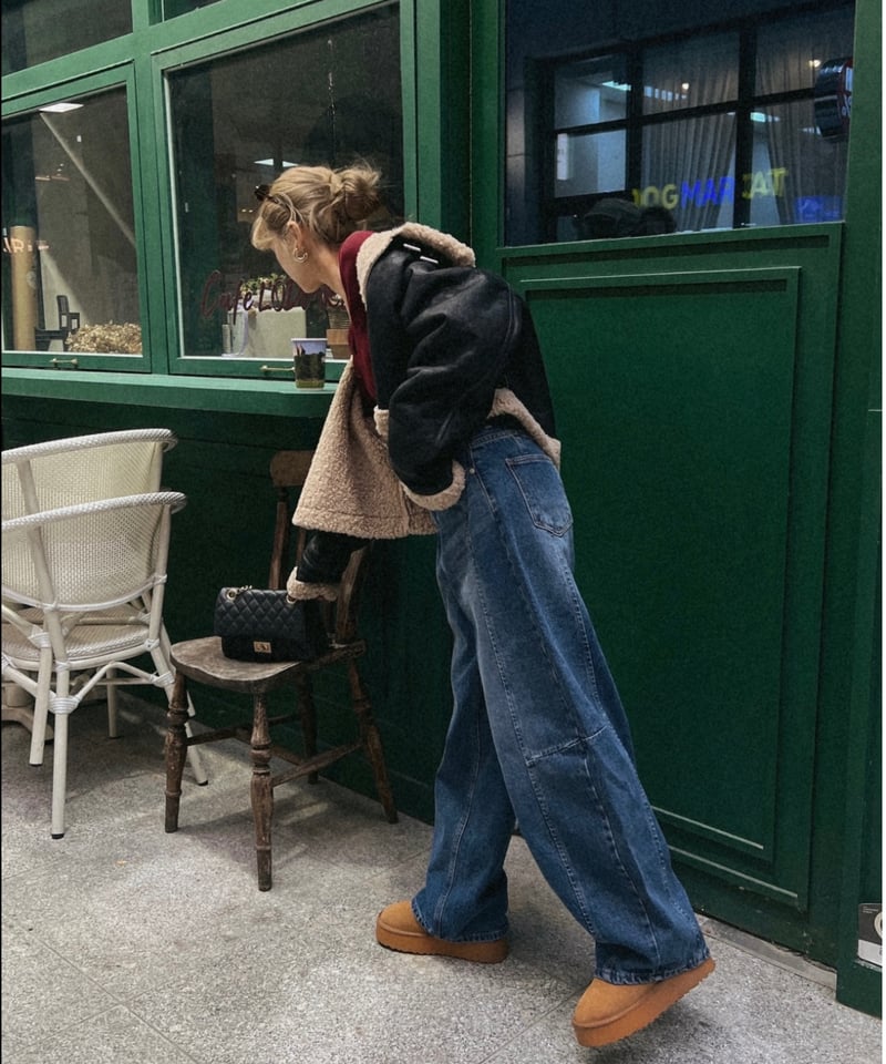 スウェードムスタンジャケット/black | Nalm.