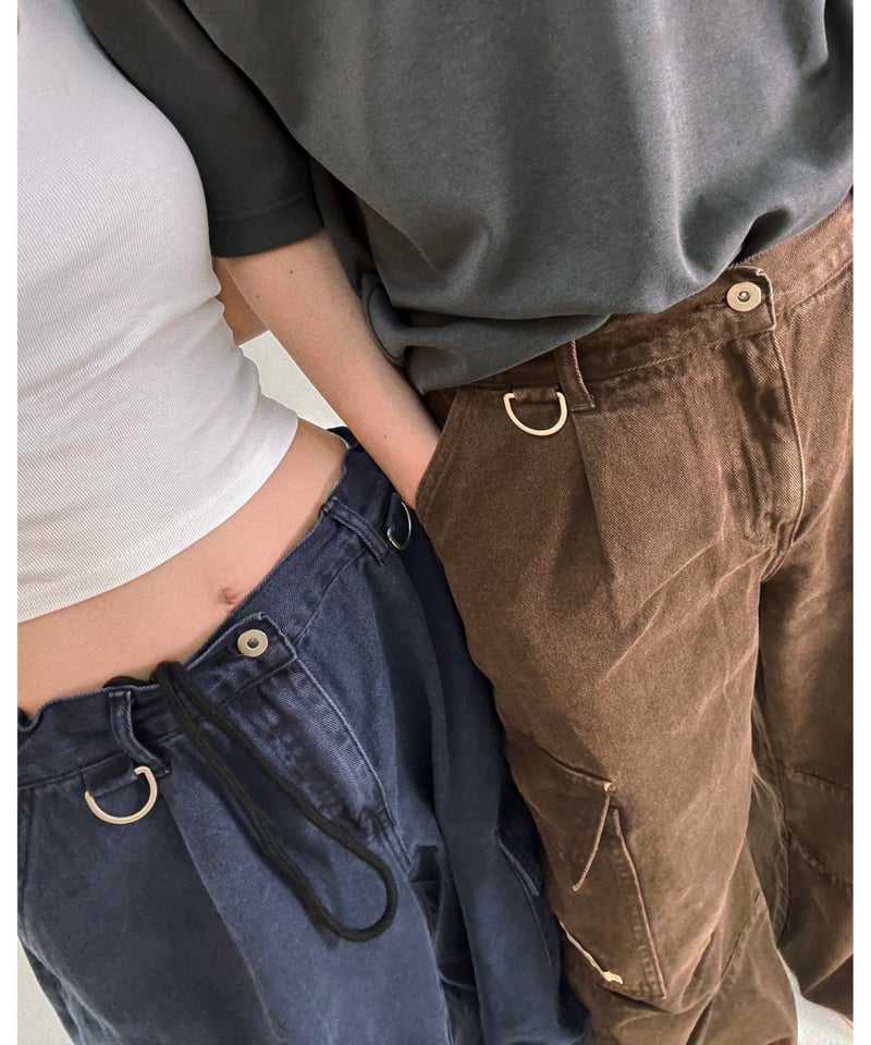 volu over cargo pants /navy | Nalm.