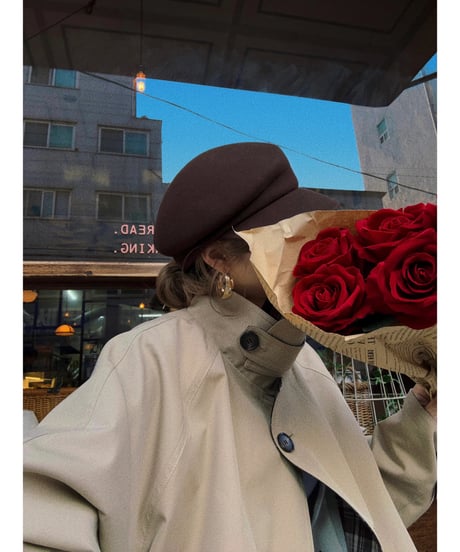 【数量限定再入荷】reversible frill half trench