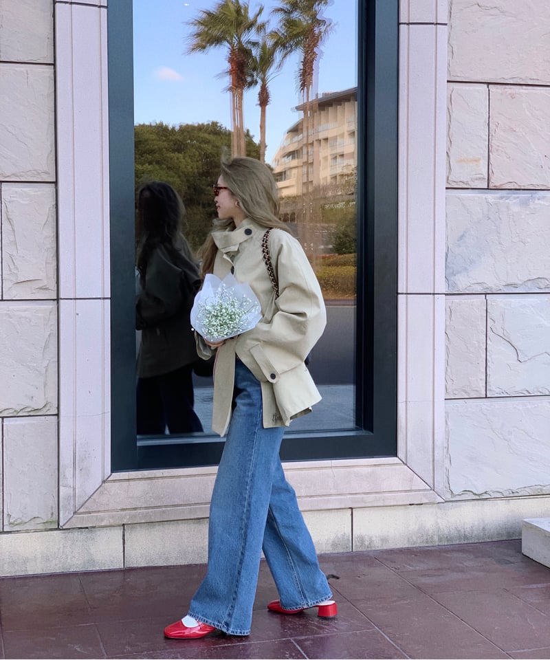 ☆完売品☆ nalm フリルハーフトレンチ