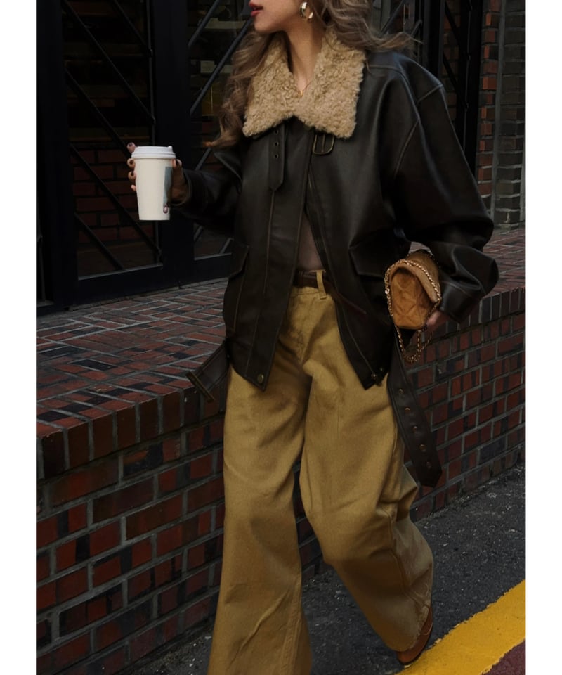 ジャケット・アウター Nalm. vintage leather jacket dark brown 数量限定再入荷】Nalm. vintage leather jacket / dark br