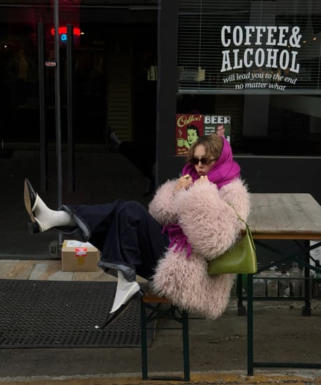 milk pink teddy jacket