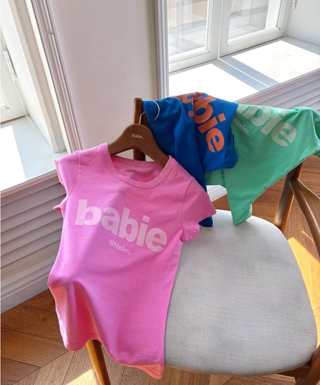 【7/14再入荷】 babie mini tee / vivid blue