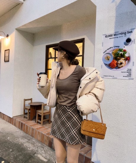 wool casquette / choco brown