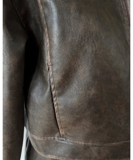 vintage leather jacket/dark brown