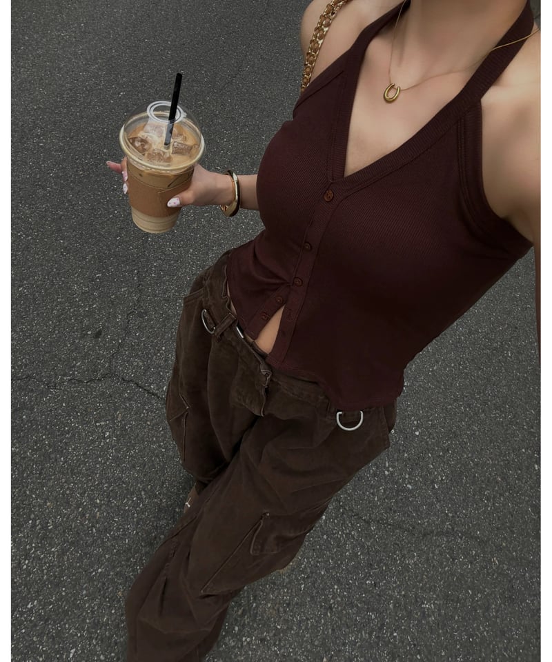 パンツ volu over cargo pants /brown Nalm. volu over cargo pants /navy | Nalm.