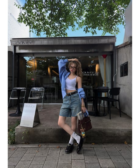 city striped shirt set-up / blue