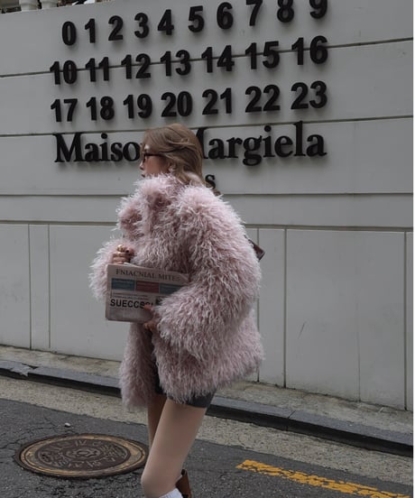 milk pink teddy jacket