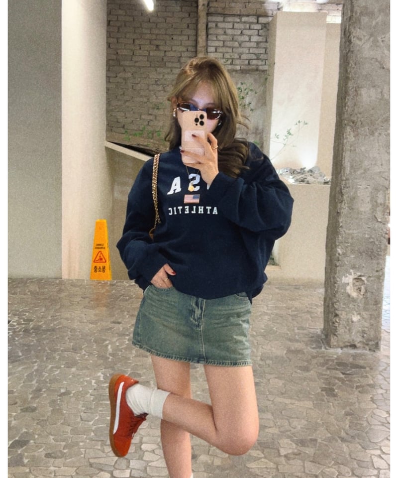 【MALION vintage】デニムミニスカート／美品 試着対象】SOMETHING ヴィンテージ ミニデニムスカート