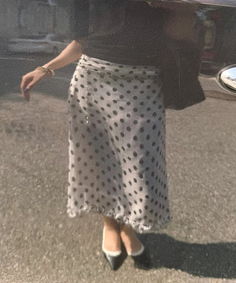 【7/14再入荷】 romantic dot frill skirt