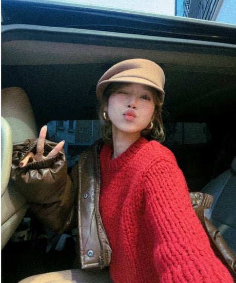 wool casquette / milk beige
