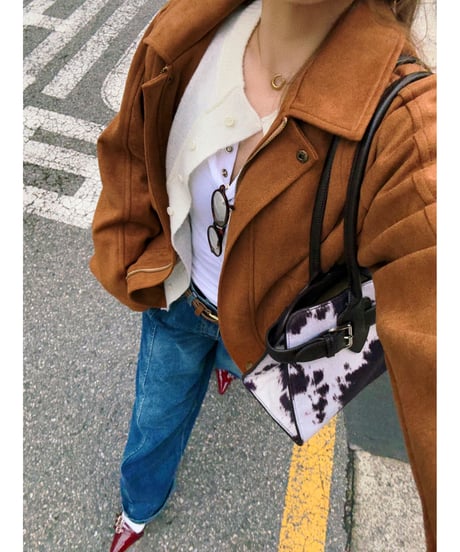 lettering mohair cardigan / ivory