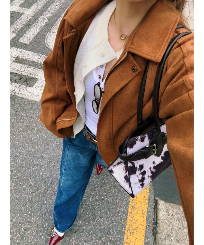 lettering mohair cardigan / ivory | Nalm.