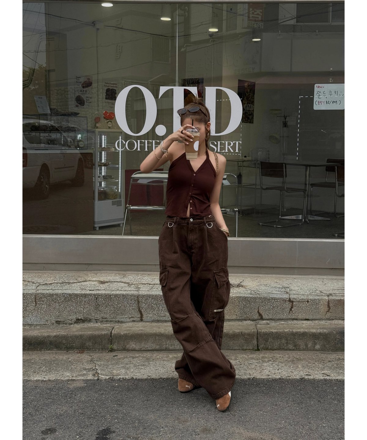 Nalm. volu over cargo pants /brown デニム 再入荷】volu over cargo pants /brown | Nalm.