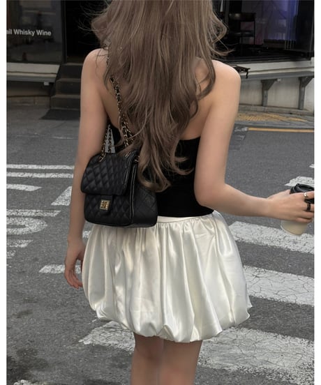 V-neck halter cami /black