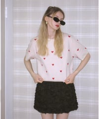 flower charming skirt / black