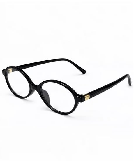 【7/14再入荷】 classic oval glasses / black (original case set)