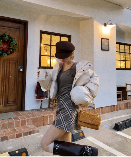 london checked mini skirt