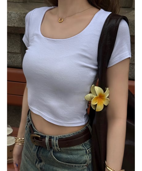 cropped mini tee