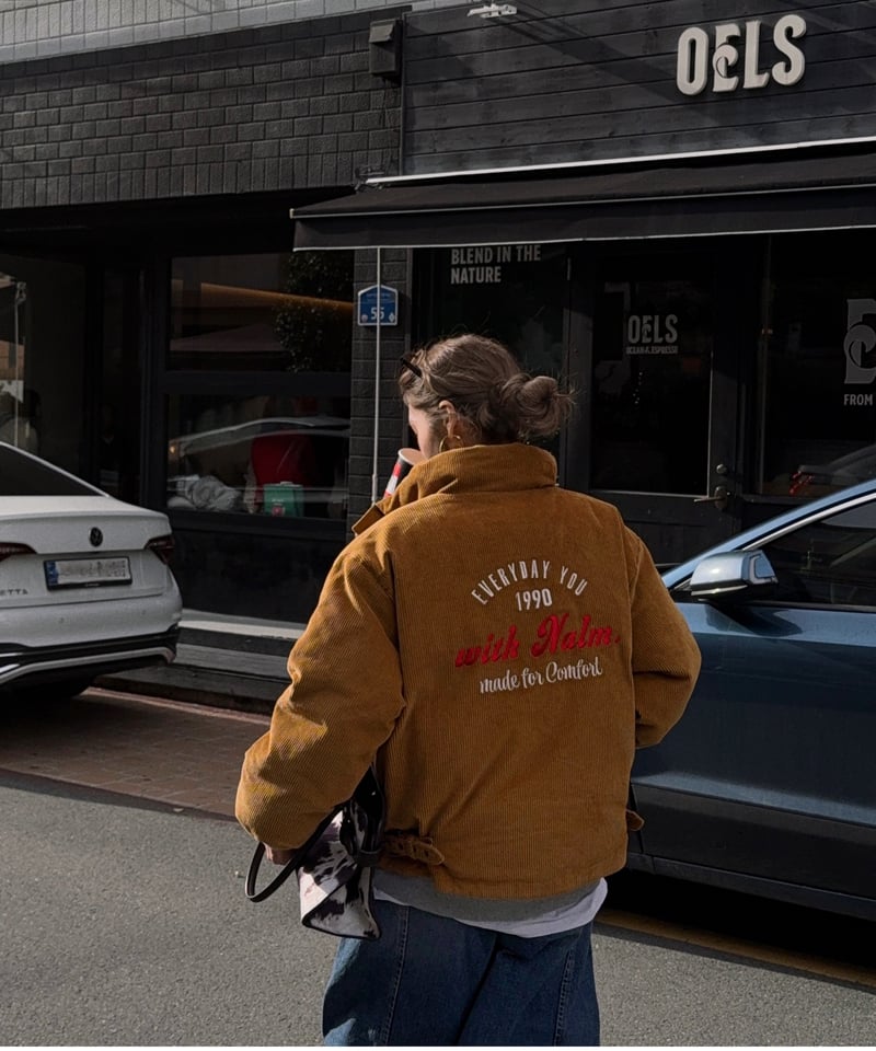 reversible logo down jacket | Nalm.