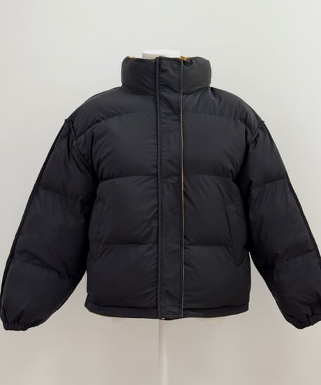 reversible logo down jacket