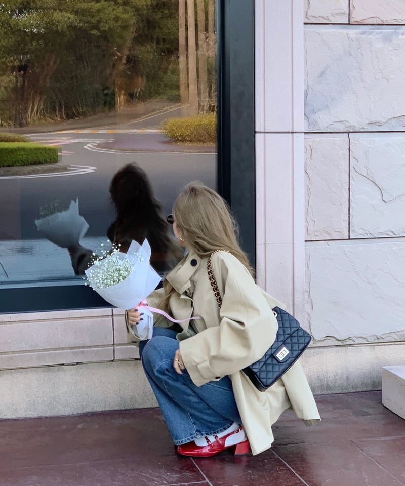 ☆完売品☆ nalm フリルハーフトレンチ