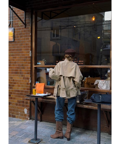 【数量限定再入荷】reversible frill half trench