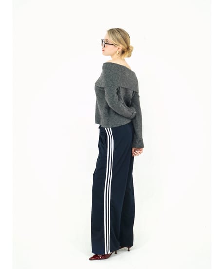 ライントラックパンツ/navy