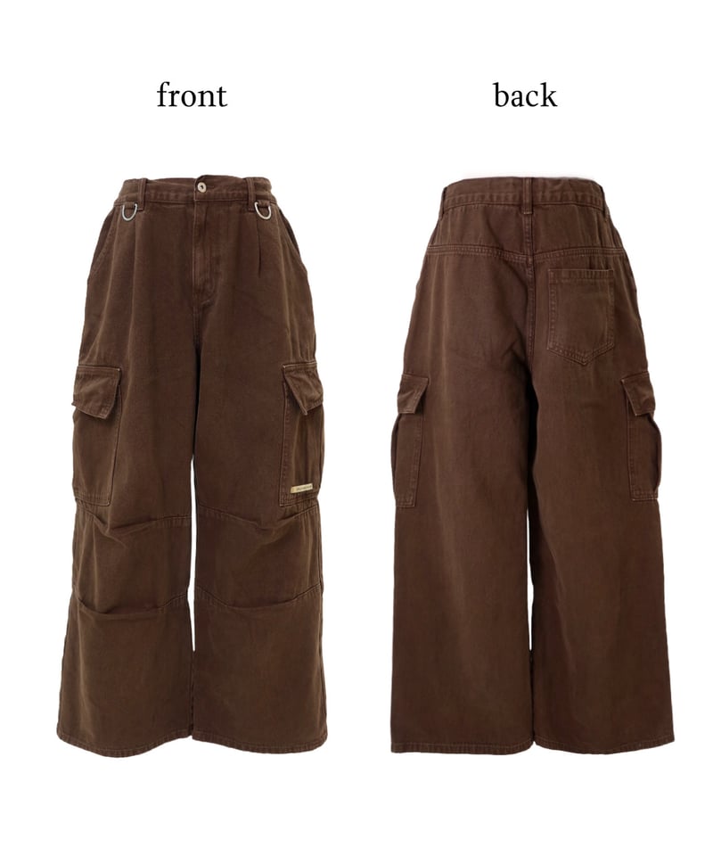 パンツ volu over cargo pants /brown Nalm. volu over cargo pants /brown | Nalm.