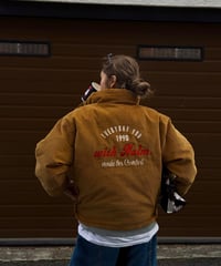 reversible logo down jacket