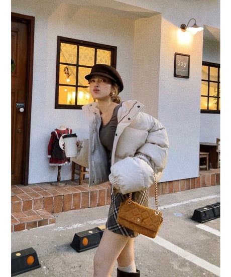 wool casquette / choco brown