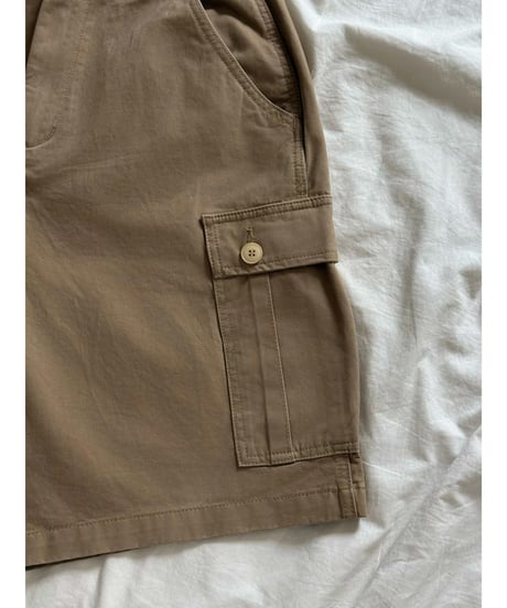 cargo wide half pants