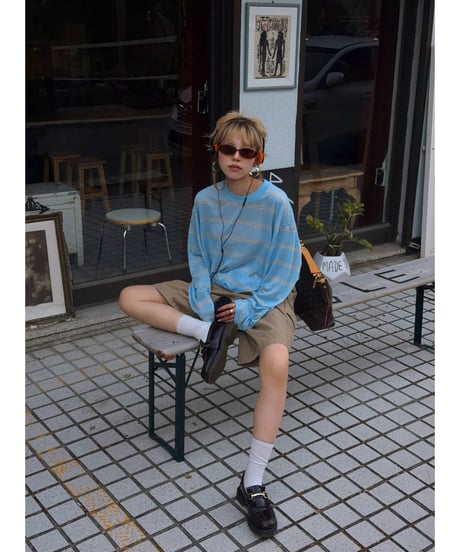 soda sheer stripe tee