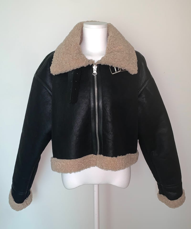 新品タグ付き　Nalm. スウェードムスタンジャケット 【ブラック】 スウェードムスタンジャケット/black | Nalm.