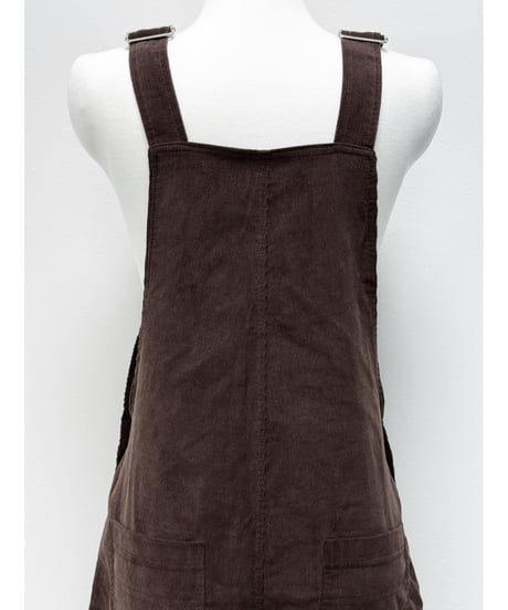 urban corduroy overalls / brown