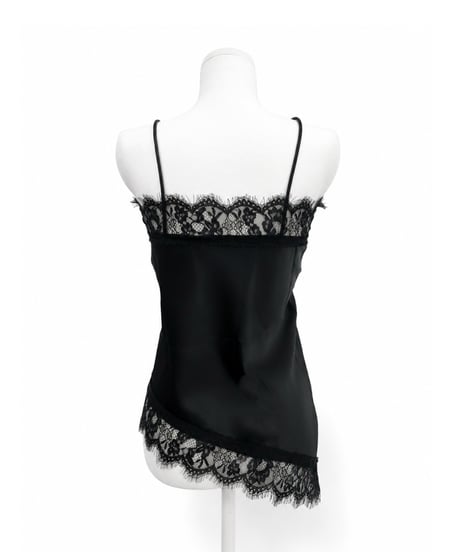 glow lace camisole / black