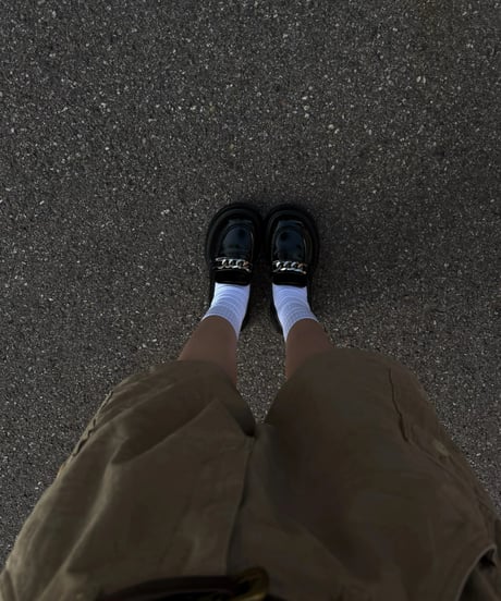 cargo wide half pants