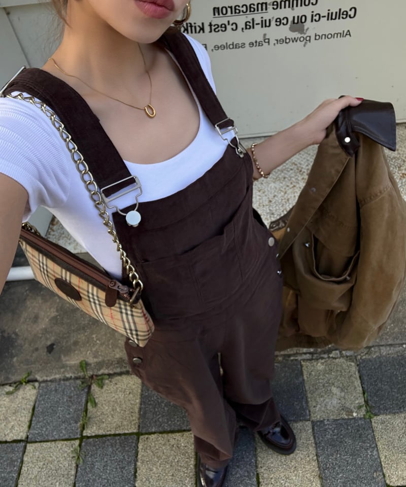 urban corduroy overalls / brown | Nalm.