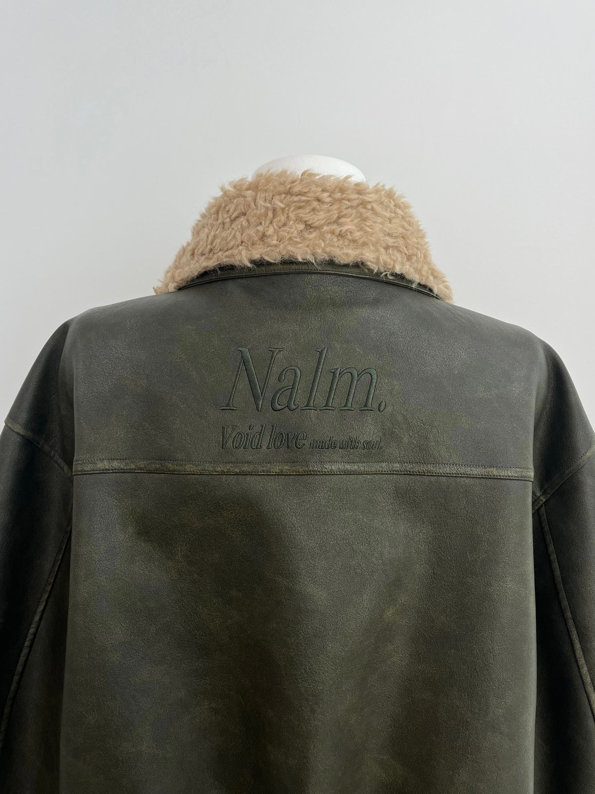 ジャケット・アウター Nalm. vintage leather jacket / khaki 秋頃再入荷】Nalm. vintage leather jacket / khaki | N